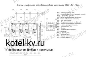 Чертежи блочно модульной котельной 8 МВт без ГВС